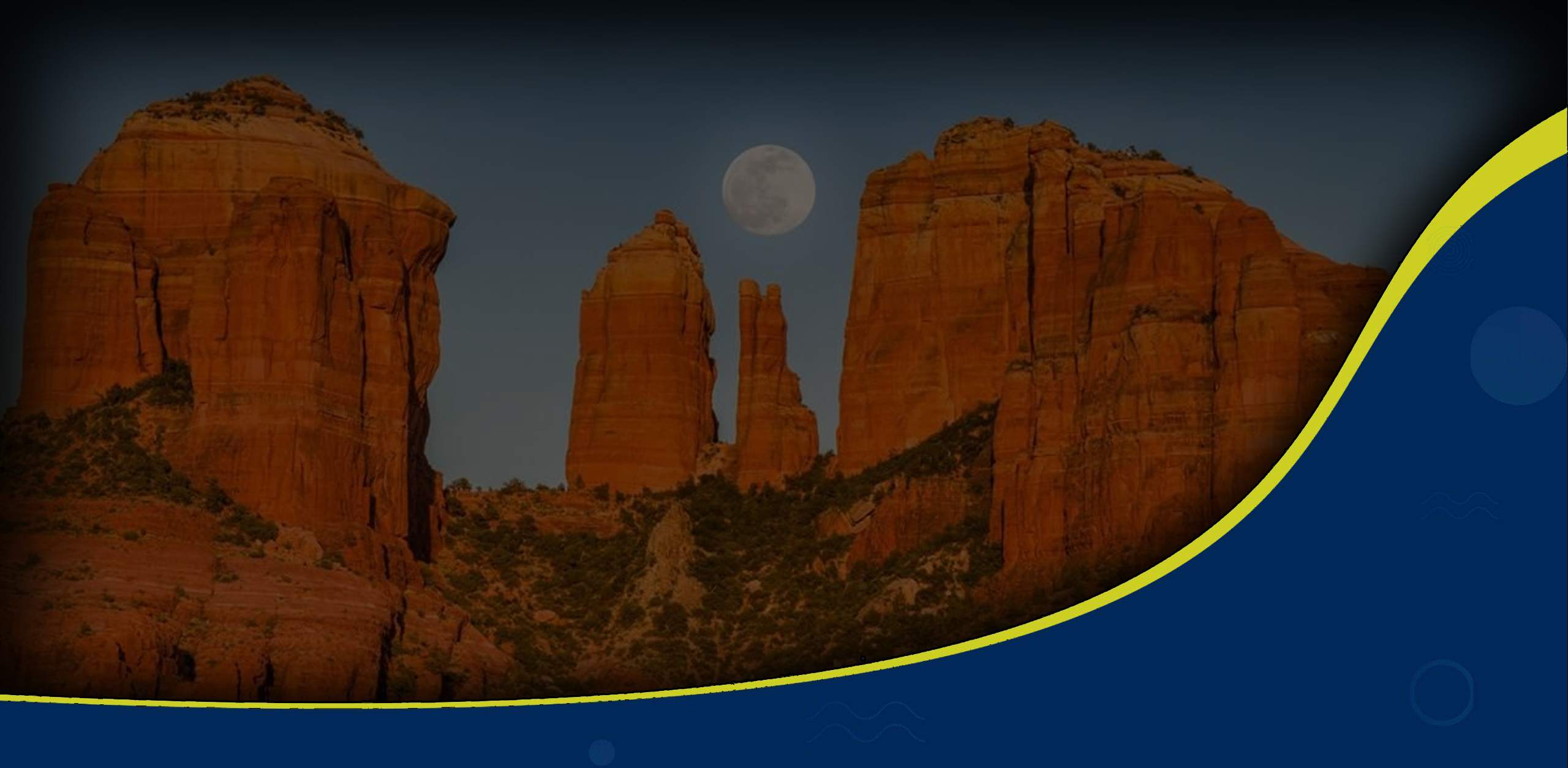 Sedona red rocks at golden hour — the landscape we insure